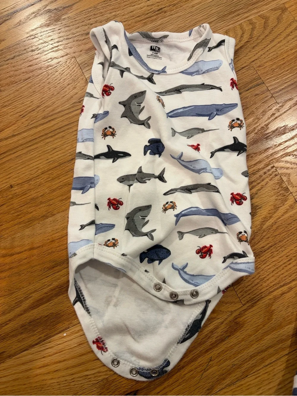Baby Boys Navy Stripe, Red, Blue & Gray Sleeveless Bodysuits Set